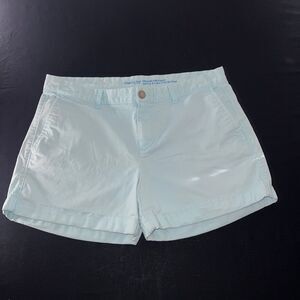 GAP Khakis Shorts Womens Size 6 Blue Chino Cotton Casual Athletic Summer